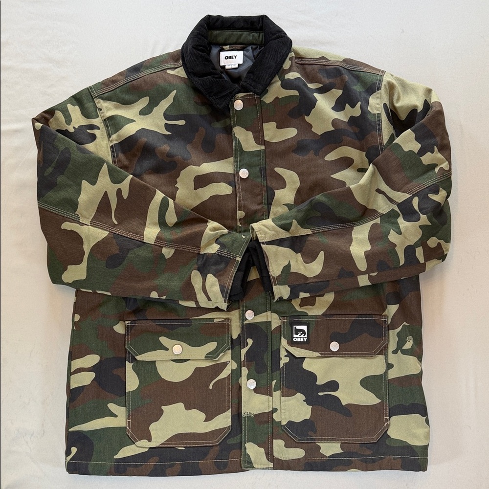 Obey Norton Barn Coat, woodland camo - Picture 2 of 12